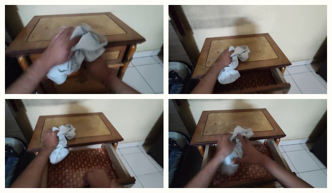 The same frames tiled into a single image